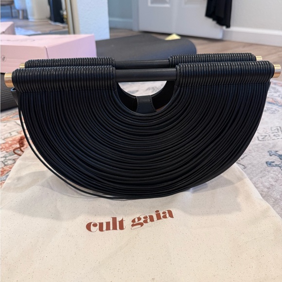 Cult Gaia Black Lou Clutch - Picture 1 of 6